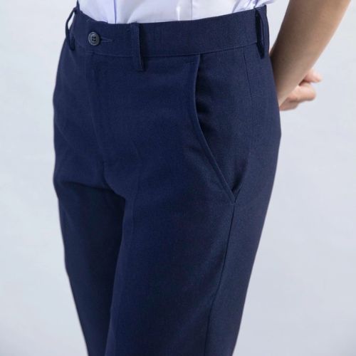 Quần Tây Nữ Đồng Phục Cấp 3 Màu Xanh Đen